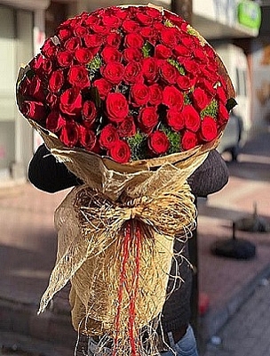 101 Kirmizi Glden Buket